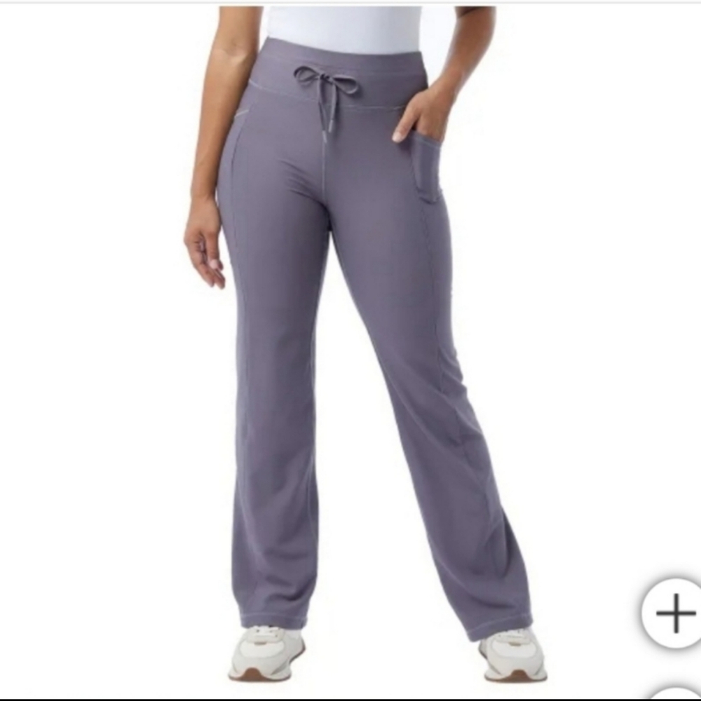 *32 Degrees Cool Ladies Mini Rib Flare Pants